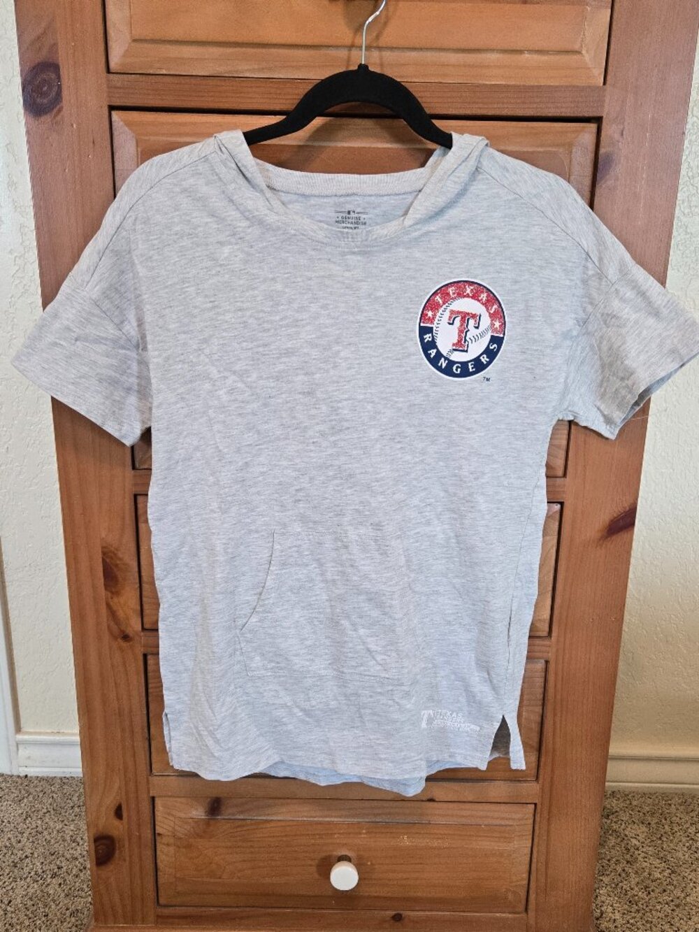 Kids XL Texas Rangers Hooded T-shirt